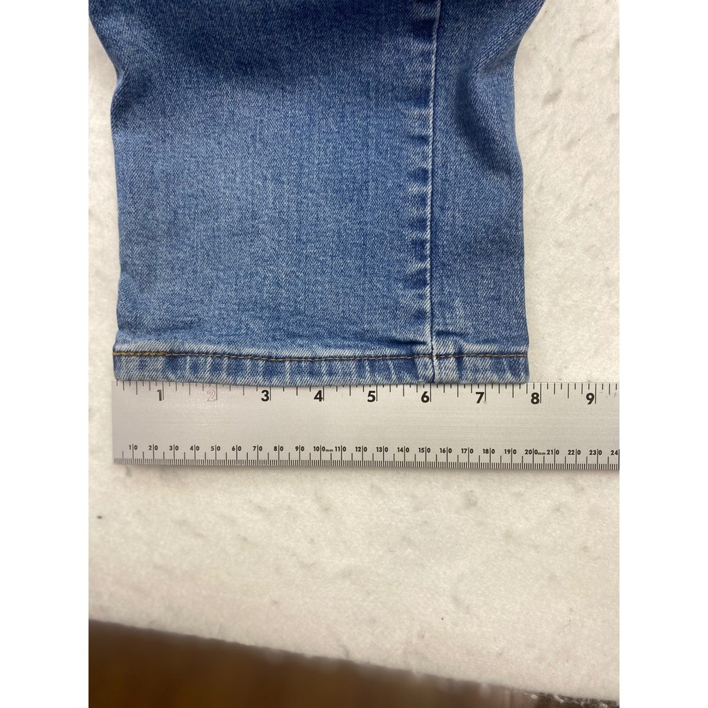 Levis 505 Regular Fit Jeans Mens 34x32 Medium Wash Blue Straight Leg Denim Pants - Picture 12 of 16